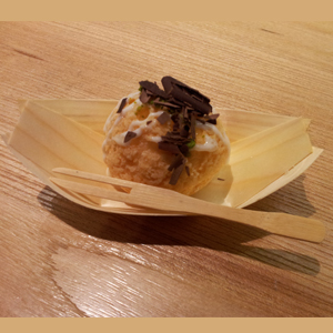 4吋木皮船&amp;水果叉