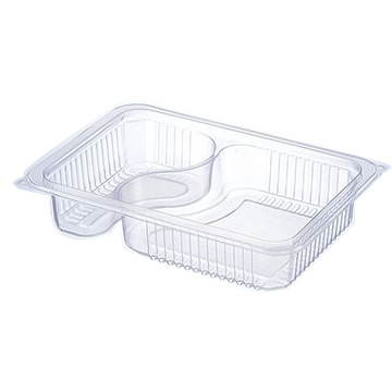 PP-RA40-2兩格食品盒(要配蓋RA-C)