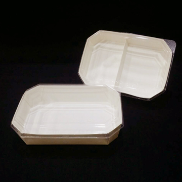 八角木紋單格紙盒+蓋