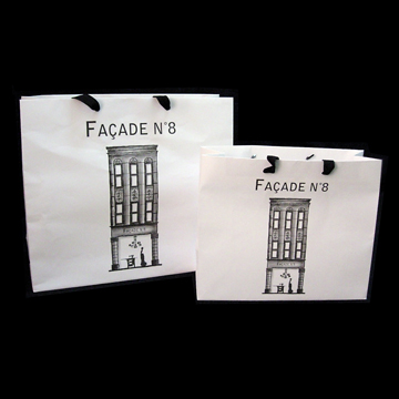 白牛皮人字繩手提紙袋印私版