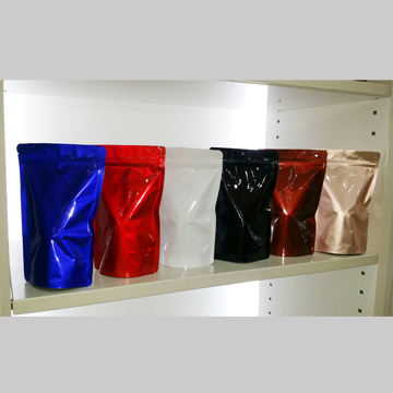 多色鋁箔夾鏈立袋(半斤)