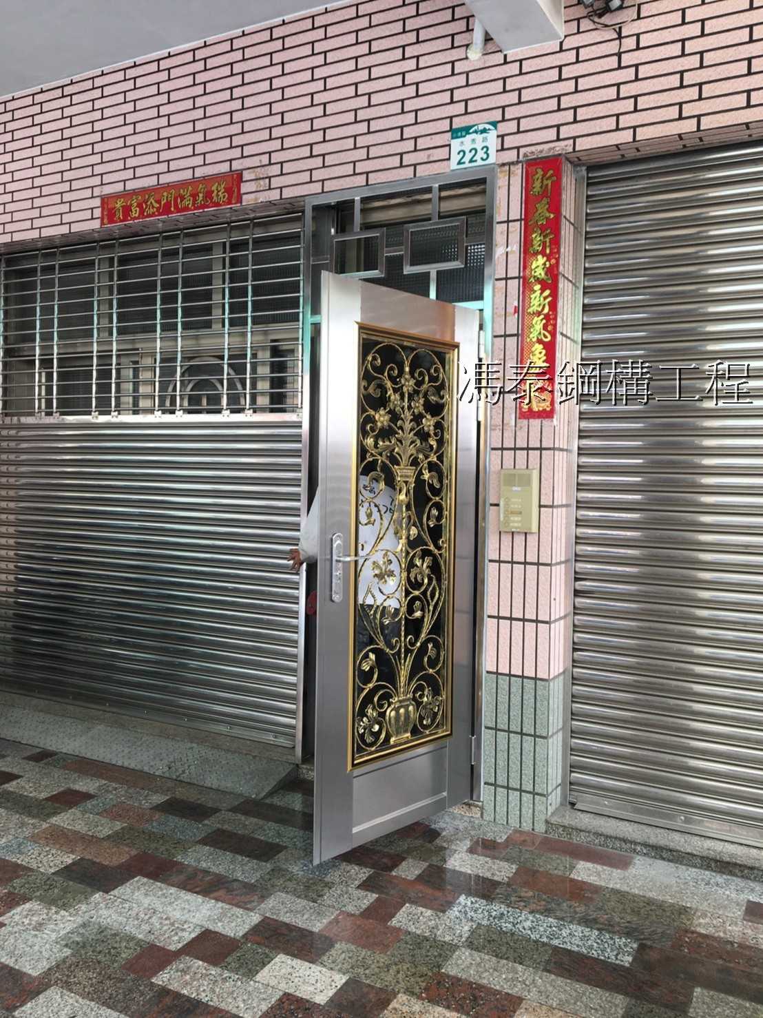 不鏽鋼鍛造門施工