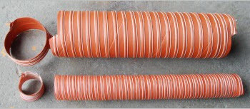 (橘色)矽膠熱風管