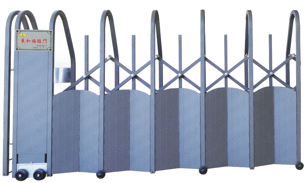 電動斜背伸縮大門&nbsp;