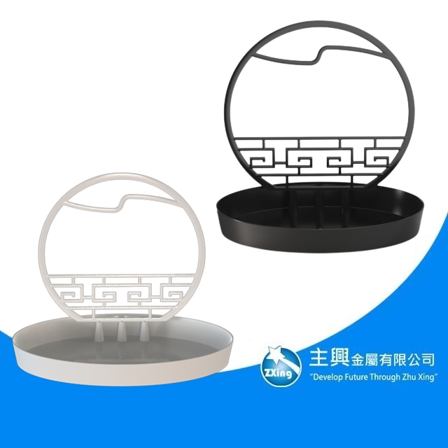 桌上型花器-屏風圓盤