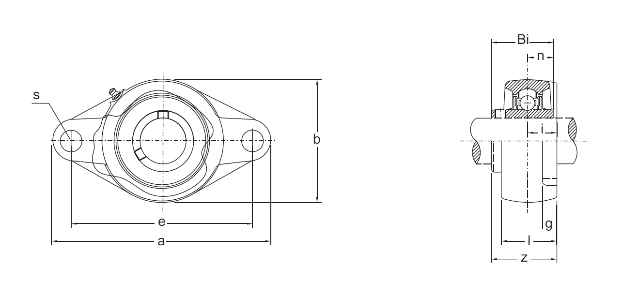 連座軸承UCFLXOO形