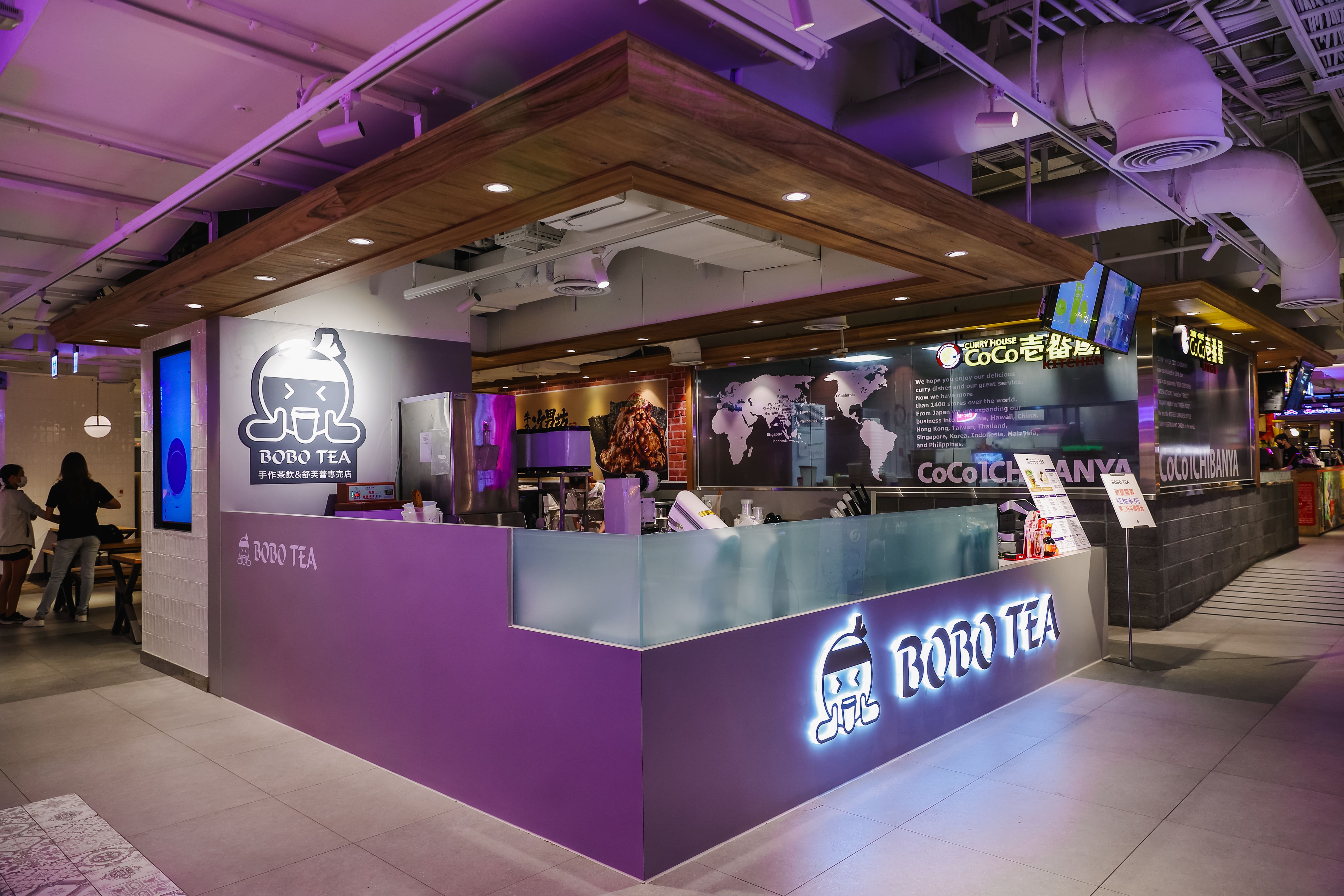 波波茶-漢神本館-百貨公司櫃位設計