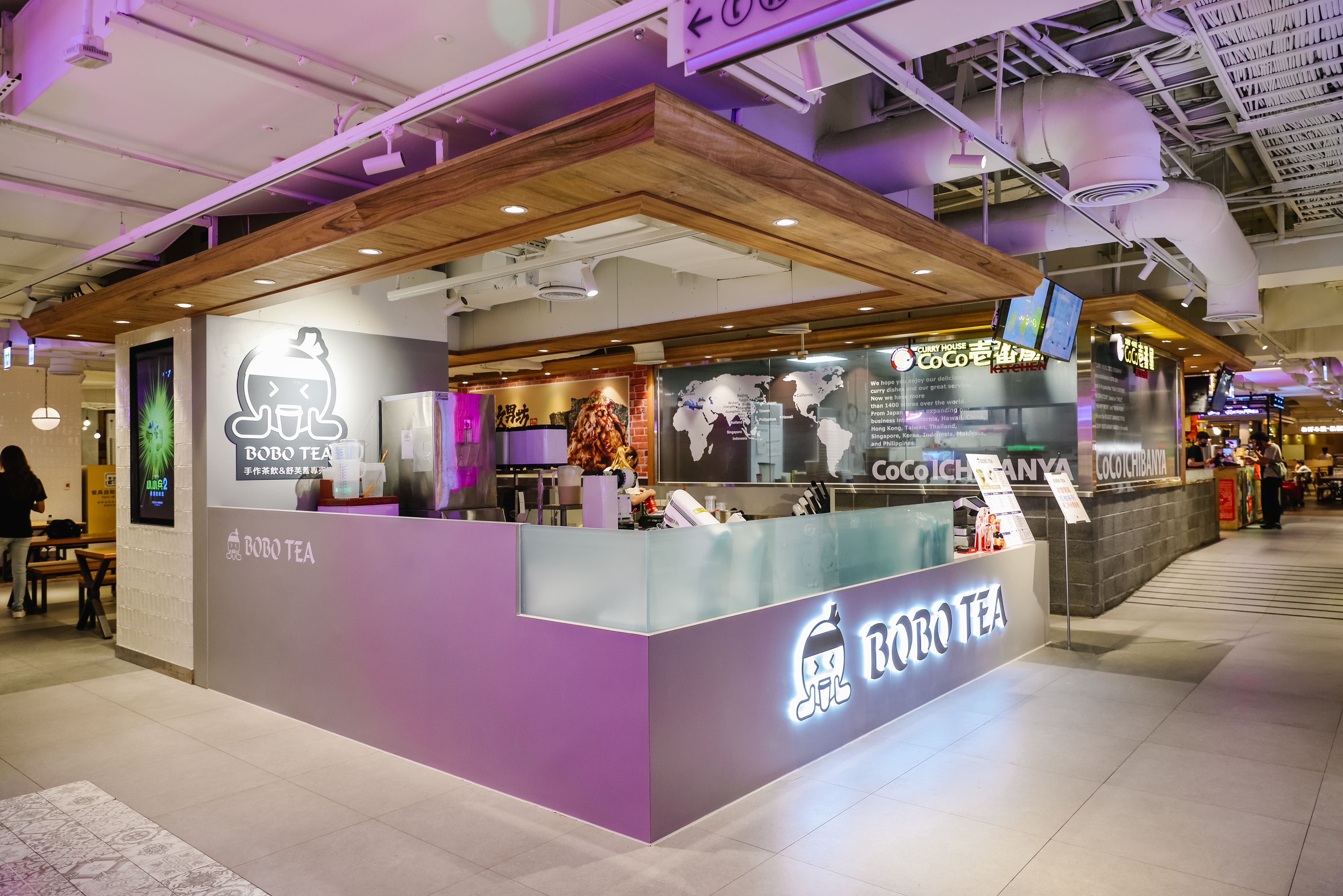 波波茶-漢神百貨本館專櫃裝修設計