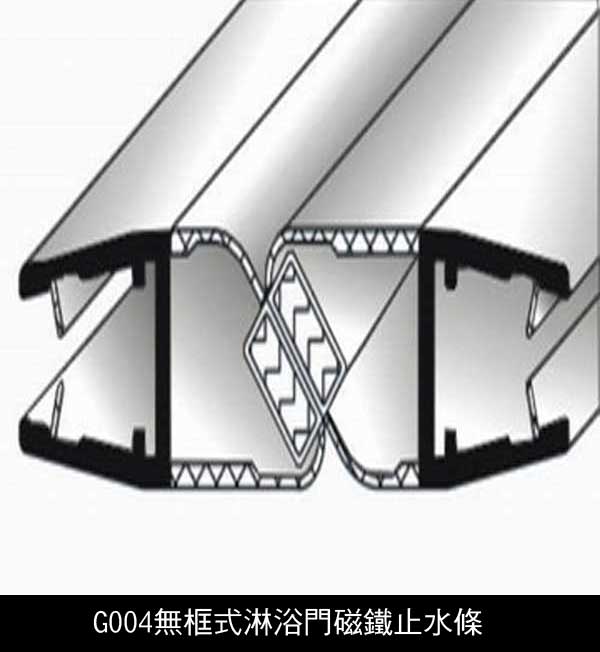 無框式淋浴門磁鐵止水條