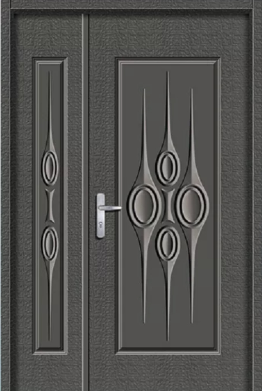 玄關壓花門-圓滿