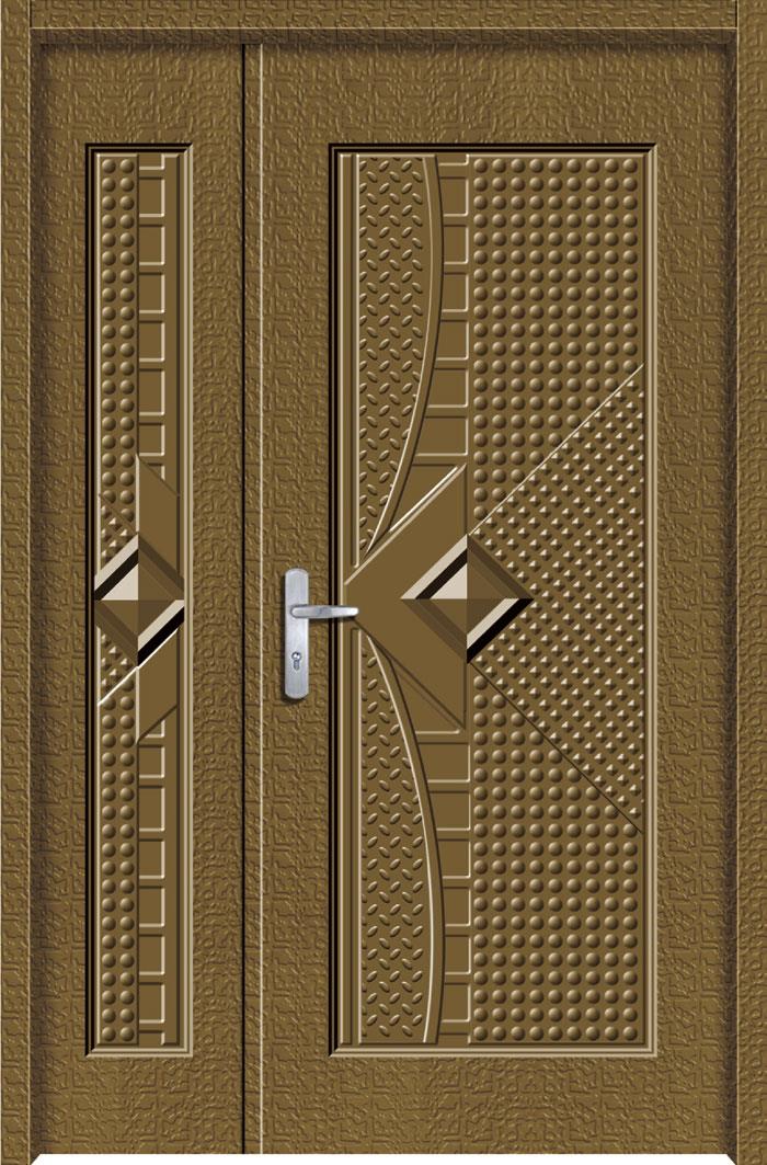 玄關壓花門-利國