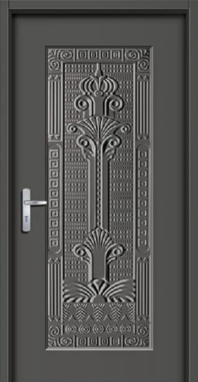 玄關壓花門-1008