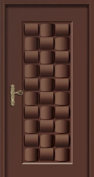 玄關壓花門-1001