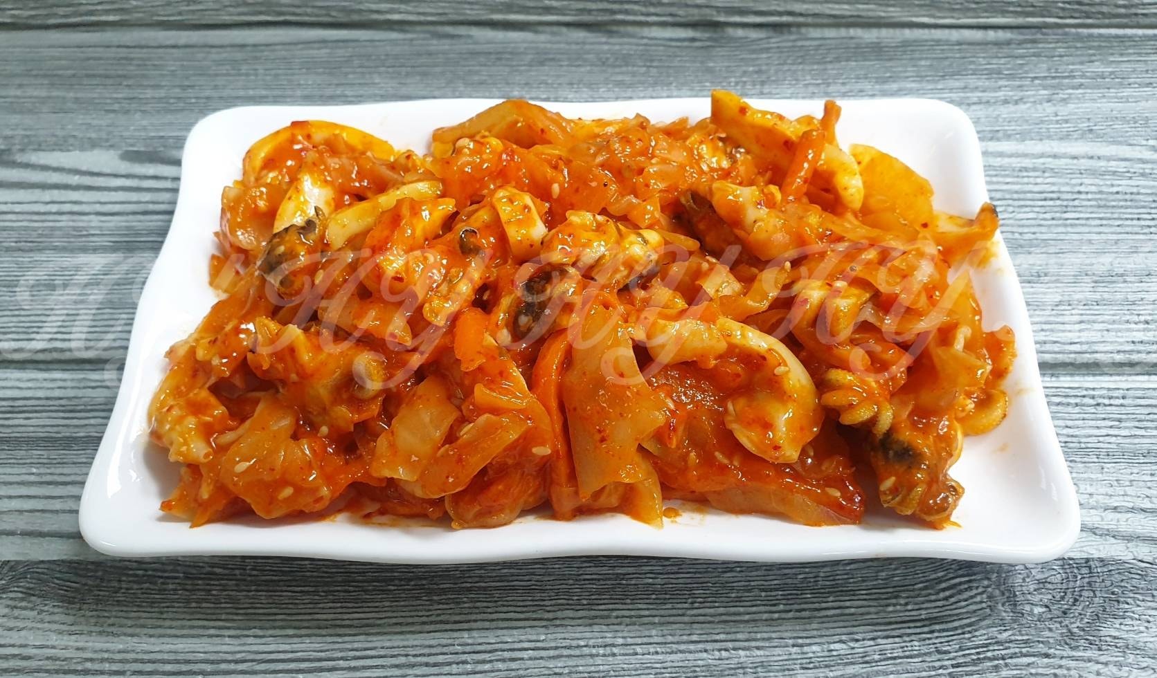 韓式泡菜佐花枝