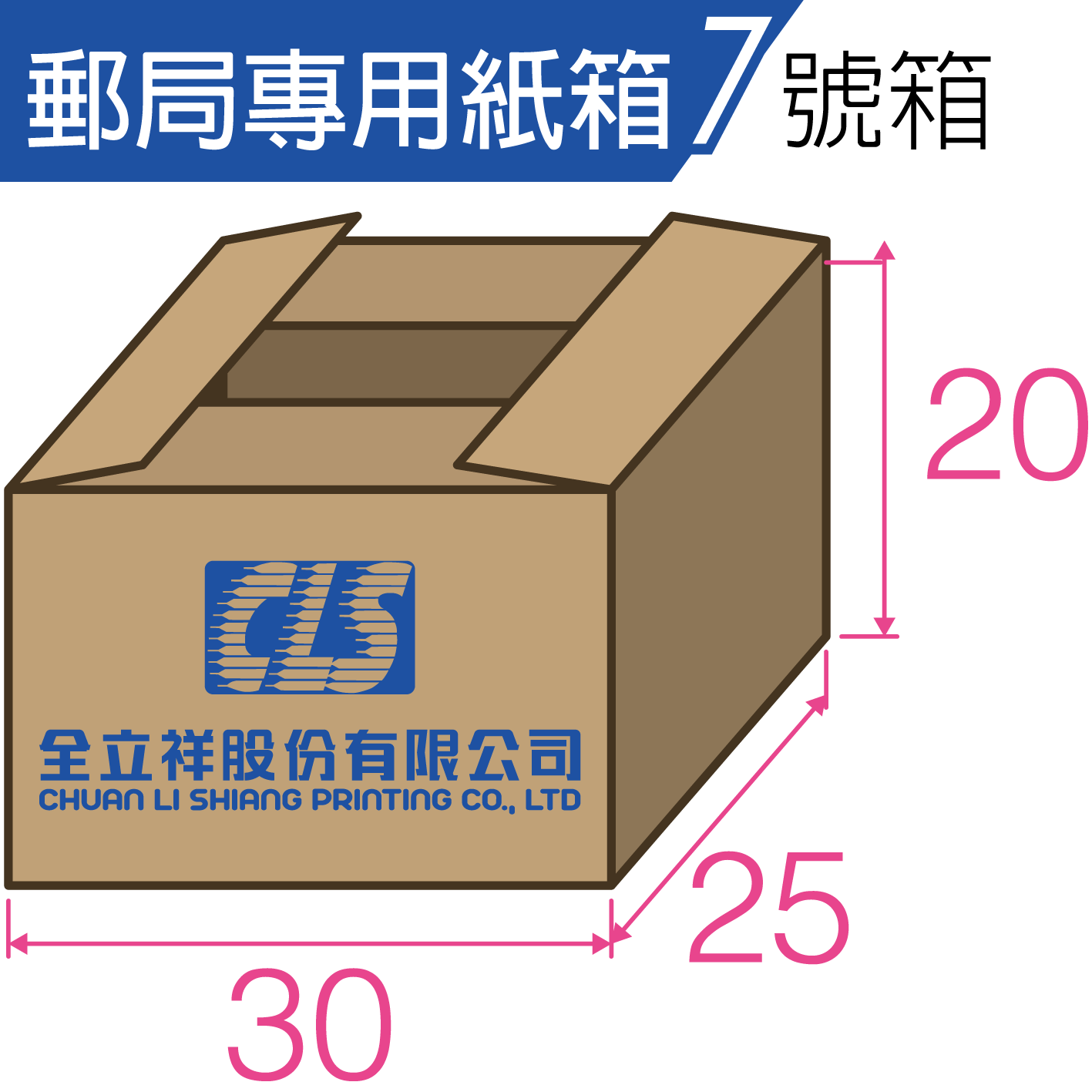 郵局專用紙箱7號箱