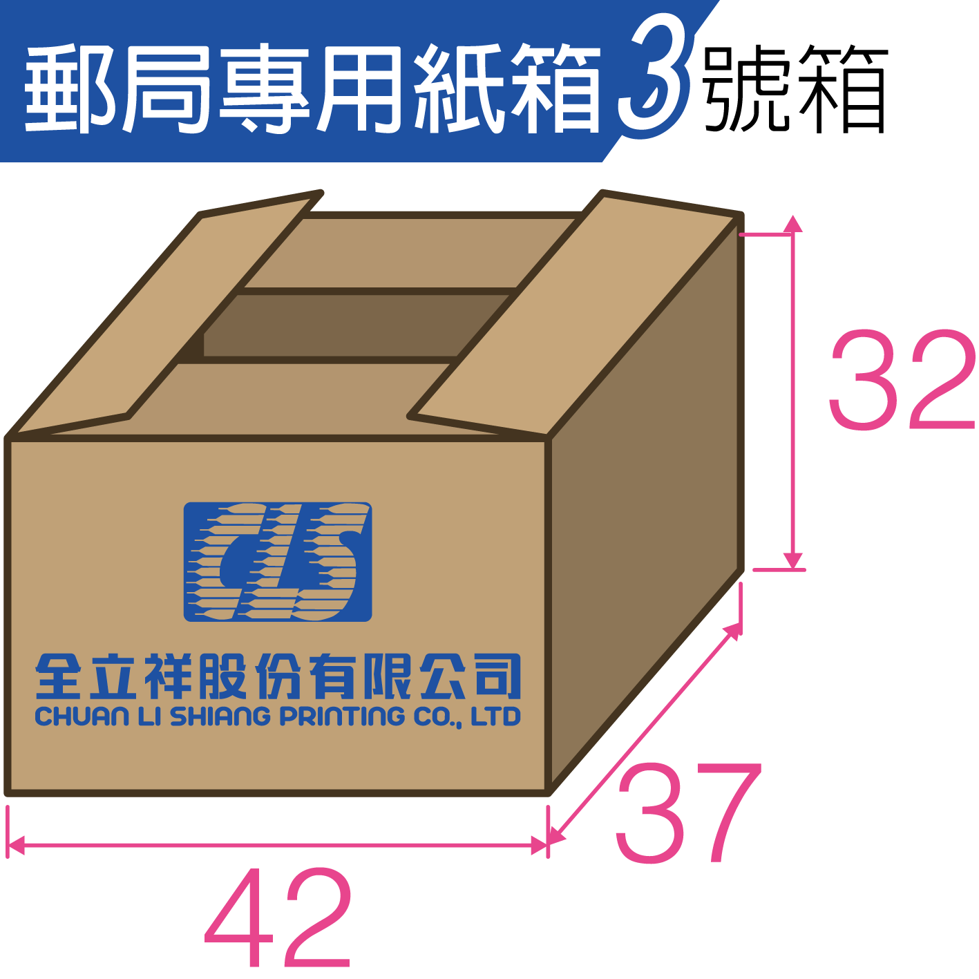郵局專用紙箱3號箱