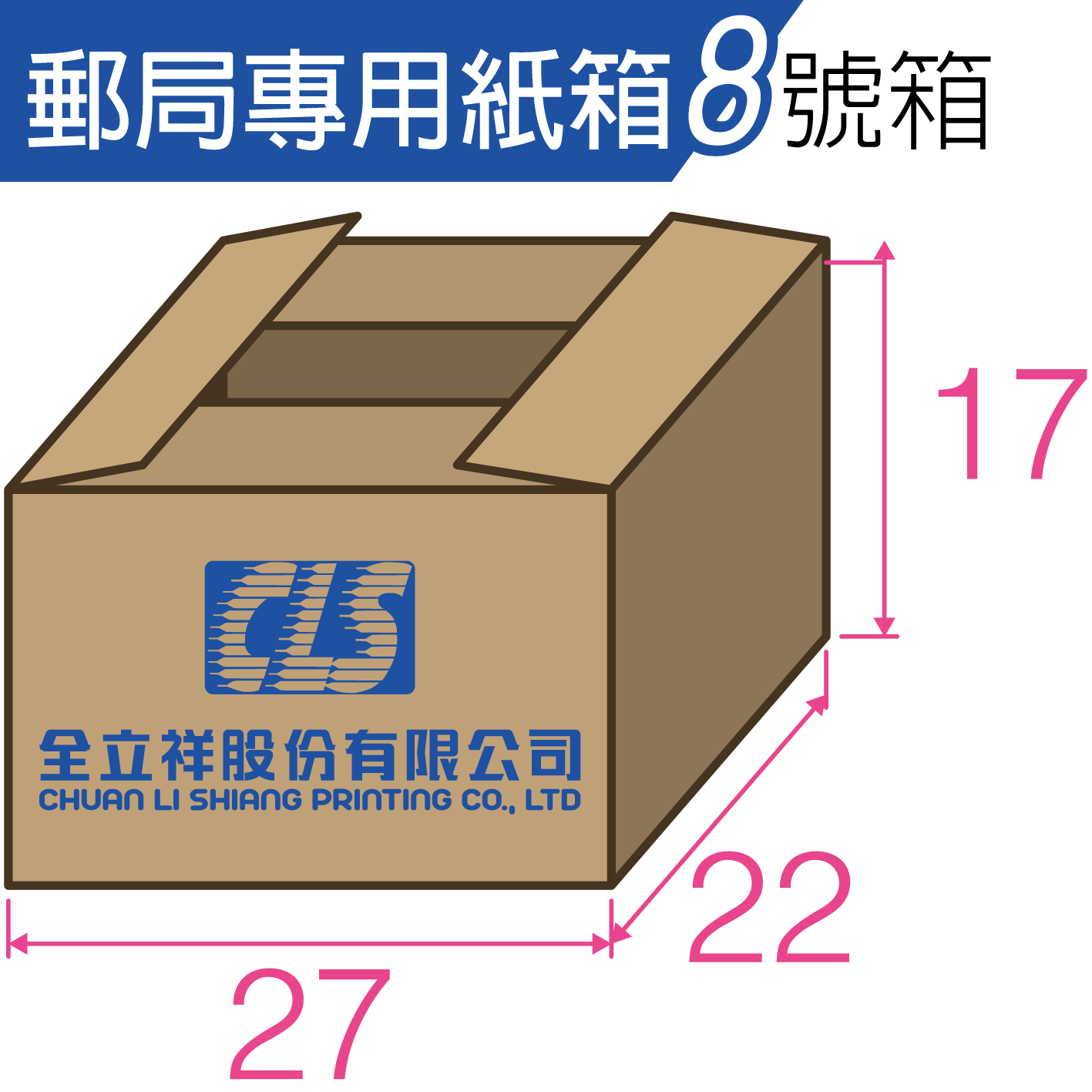 郵局專用紙箱8號箱