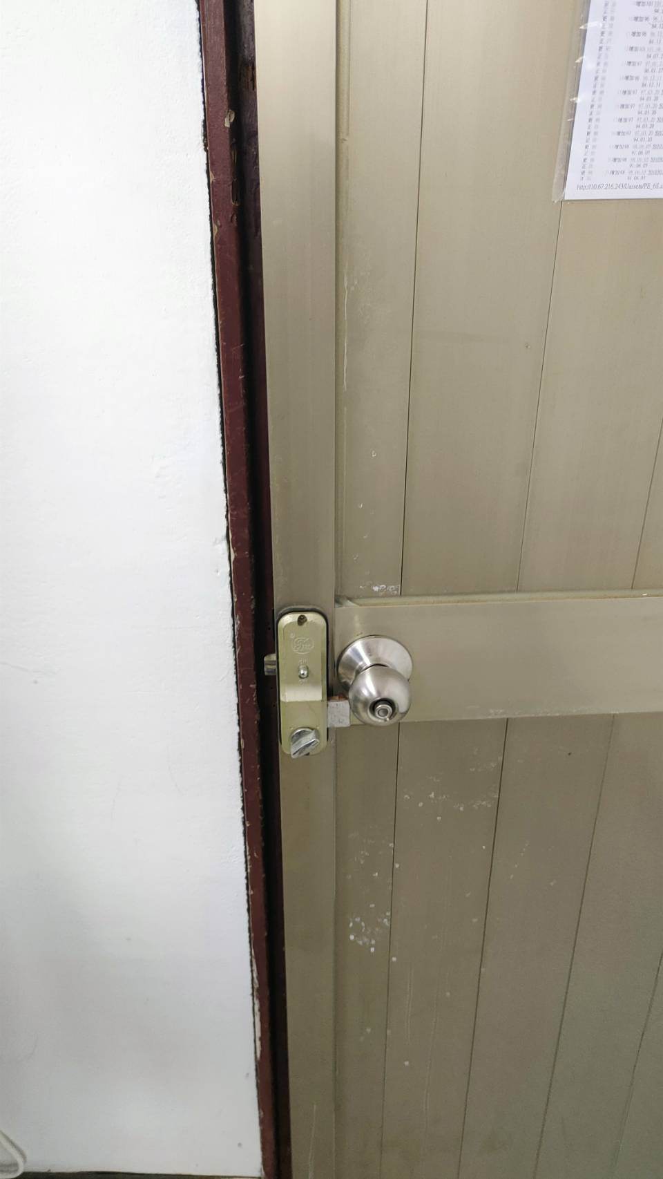 大林門鎖施工前(內部)