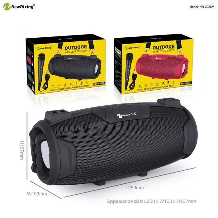 TWS大聲公攜帶藍芽喇叭NR3026M