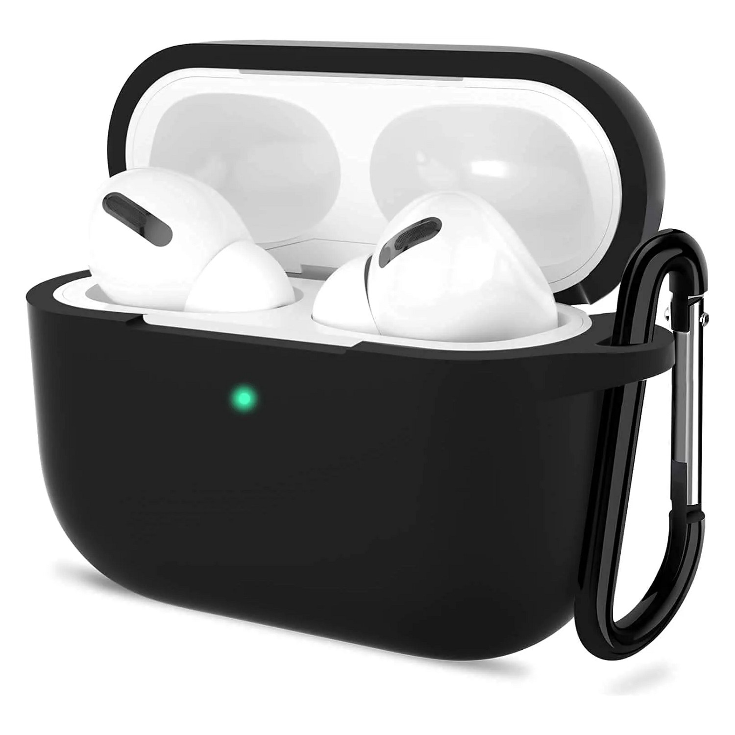 蘋果耳機多色矽膠保護殼附掛環