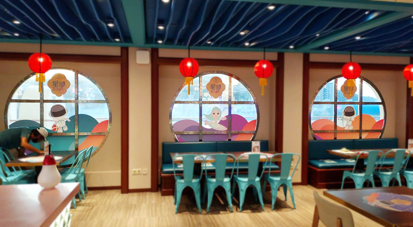 玻璃櫥窗-麗星郵輪