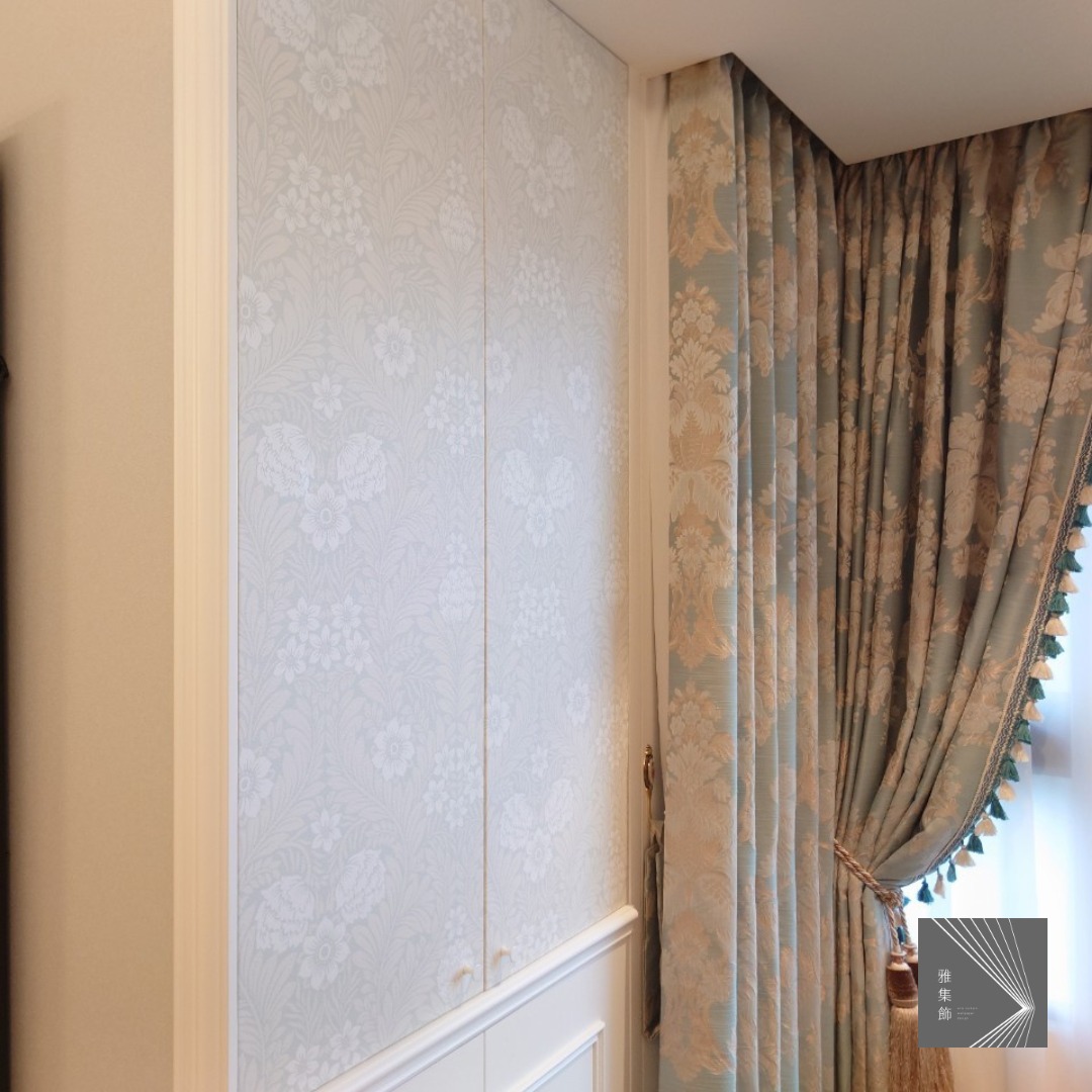 精緻法式風格案場-壁紙+窗簾