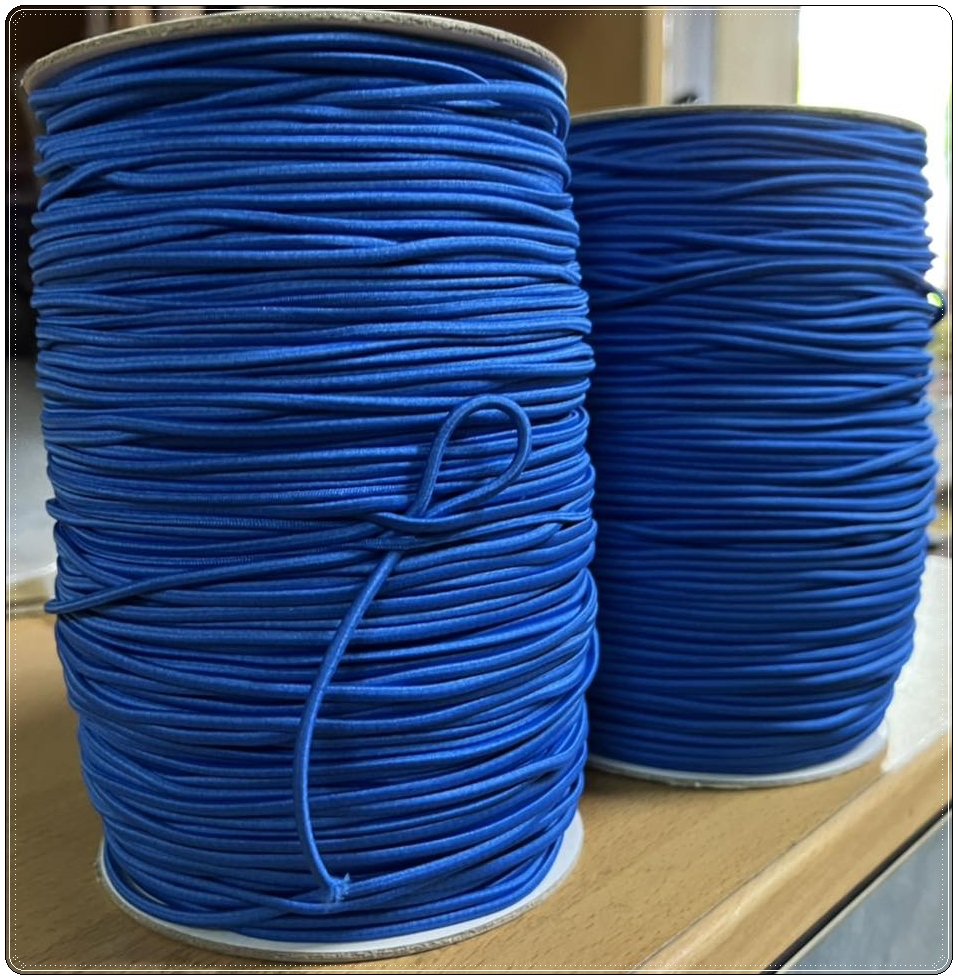 直徑2.5mm藍色圓繩鬆緊帶