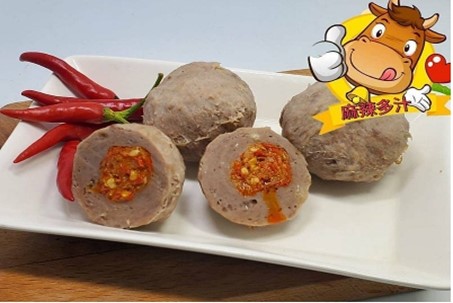 包餡麻辣牛肉丸