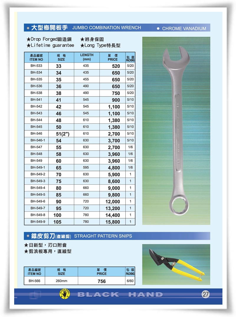 板手類