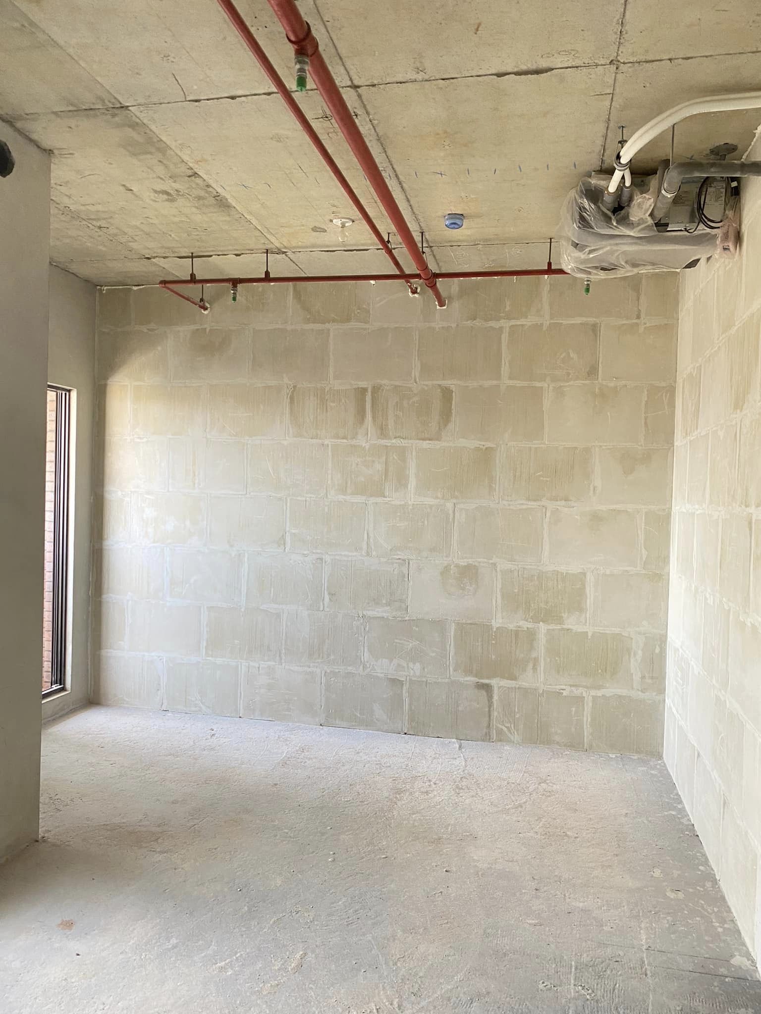 土城金城路防潮石膏磚輕隔間、封門洞&nbsp;