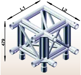 U360四角彎頭-3通