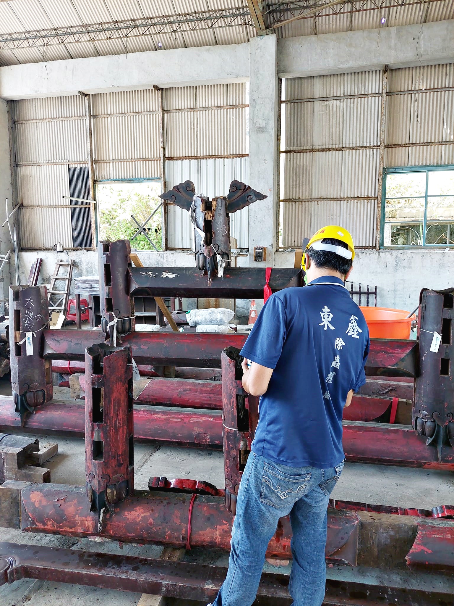 百年文物遺產的主結構第一階段蟲害防治