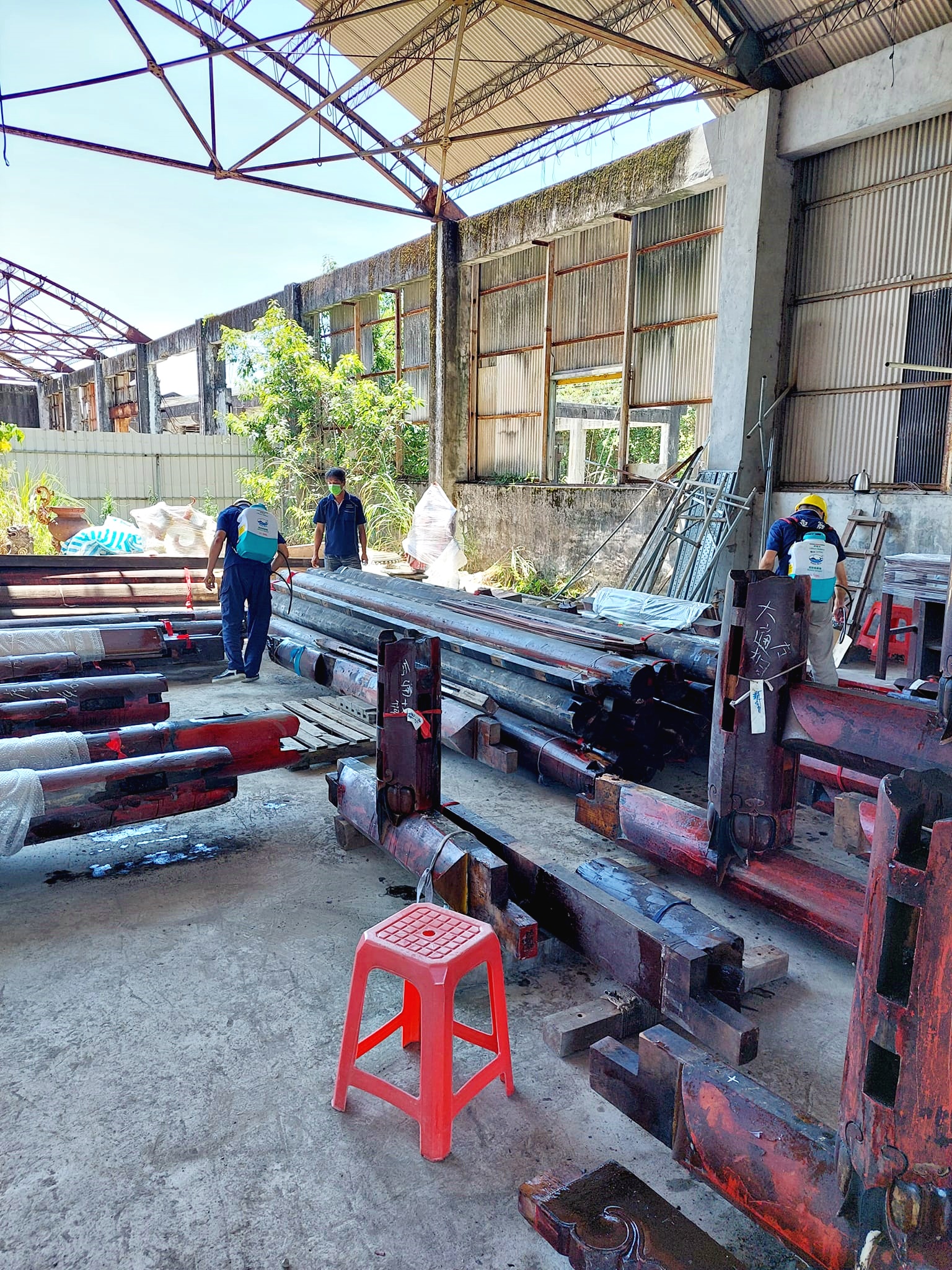 百年文物遺產的主結構第一階段蟲害防治