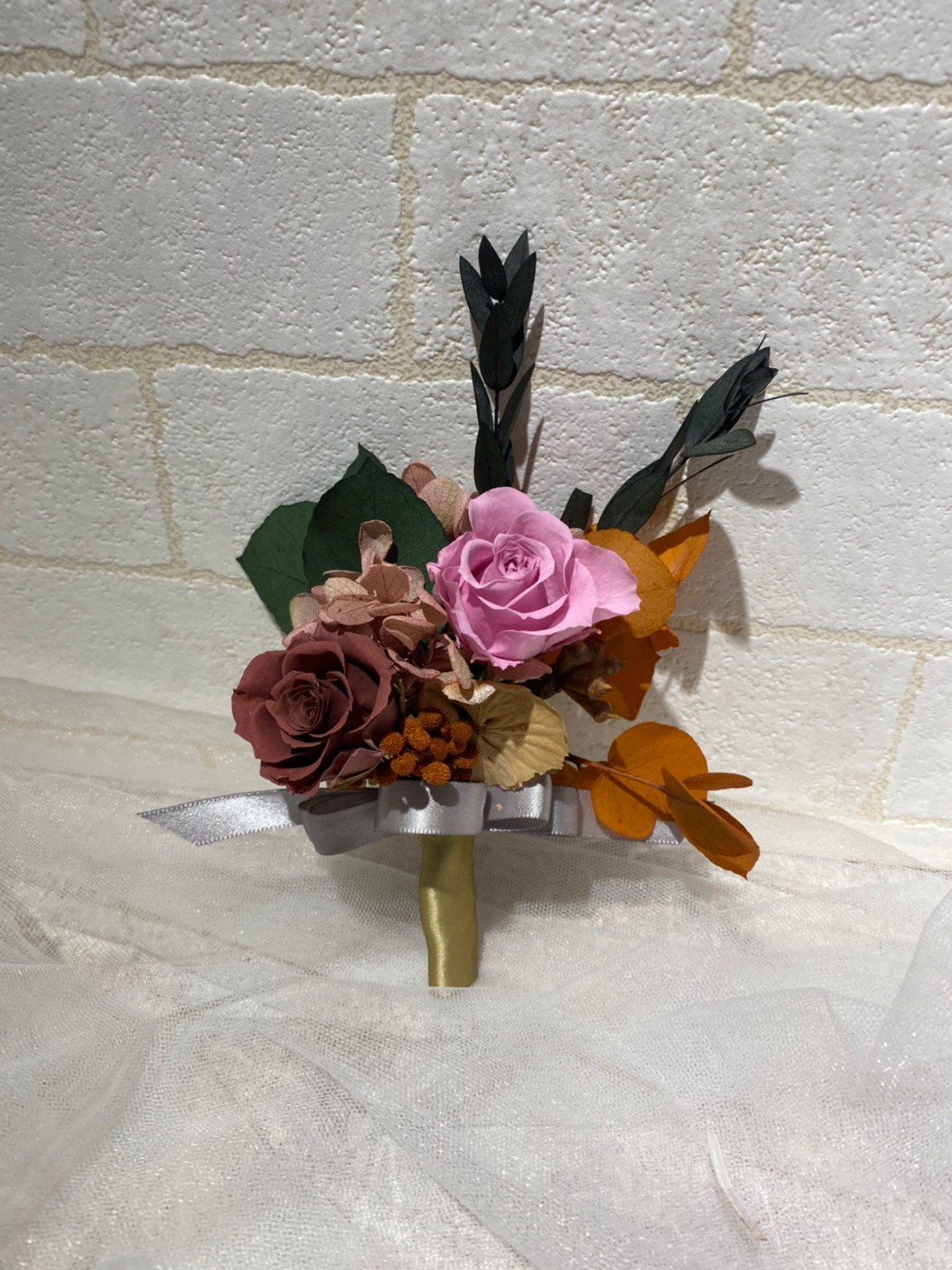 新娘系列客製-胸花(永生花)