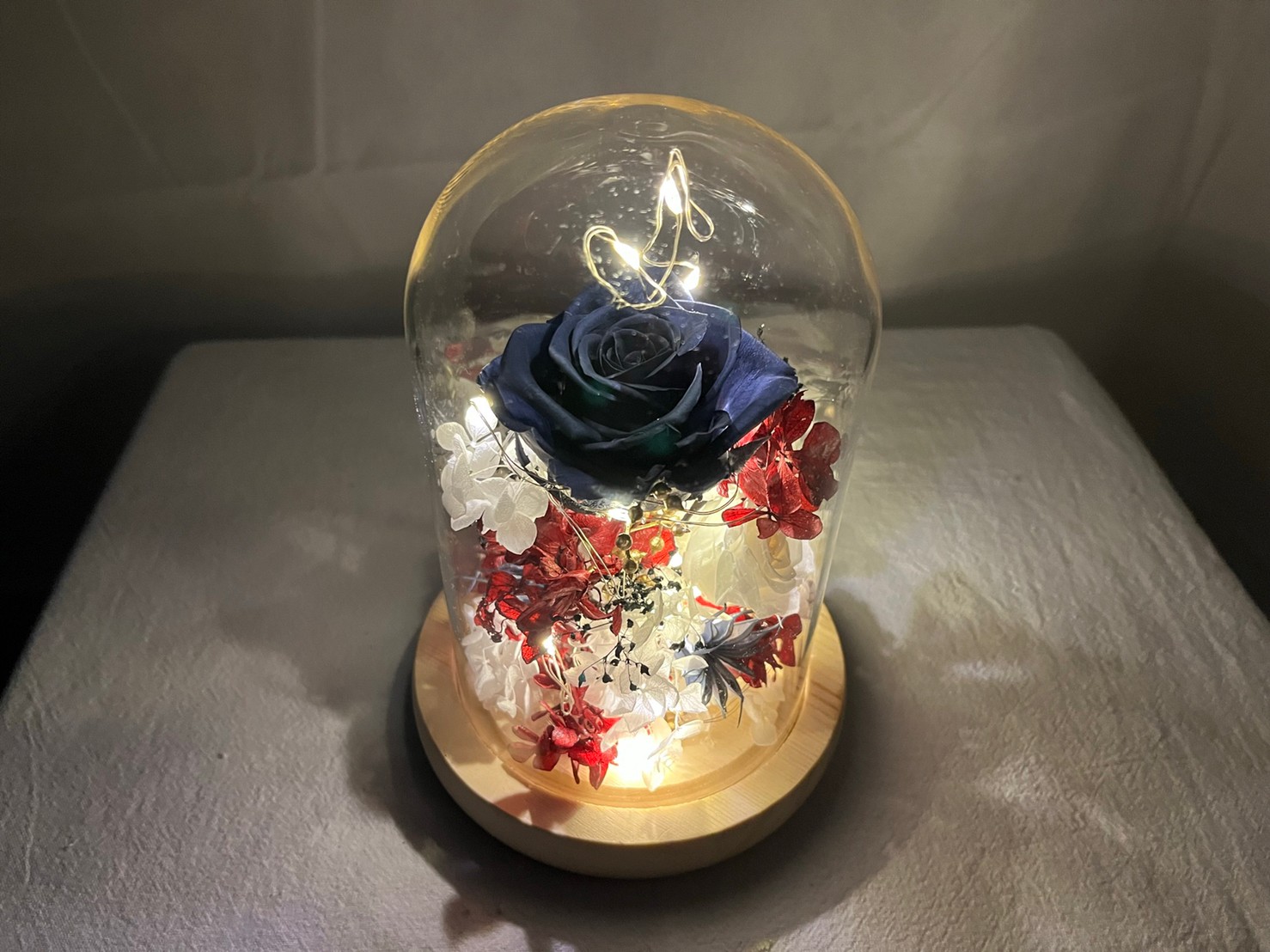 花盅-長型線燈(永生花)