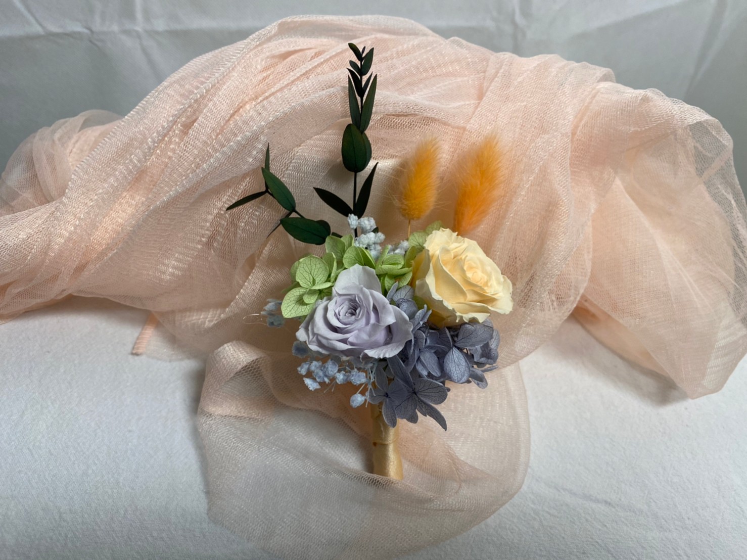 新娘系列客製-胸花(永生花)