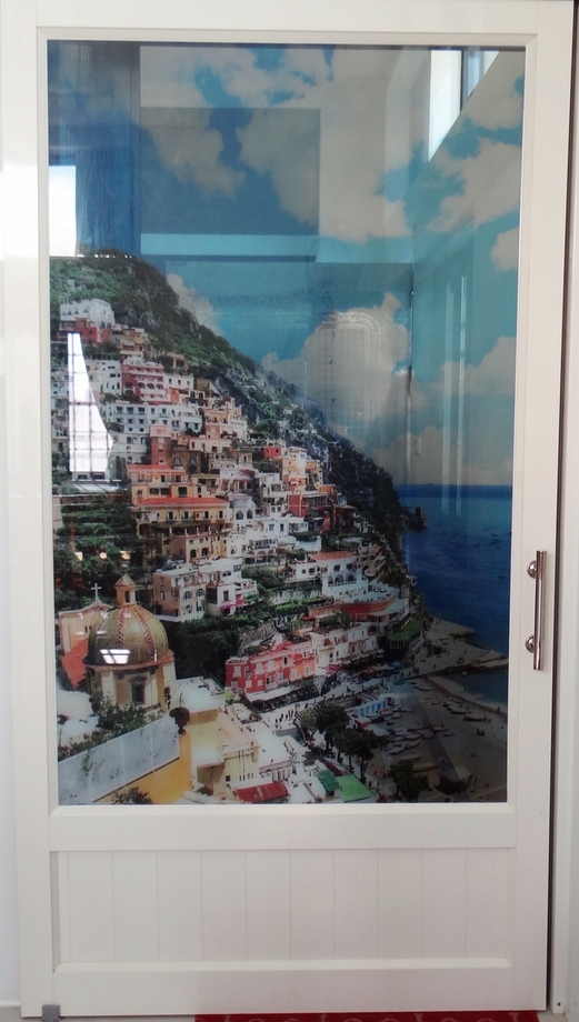 室內裝潢-玻璃造型拉門