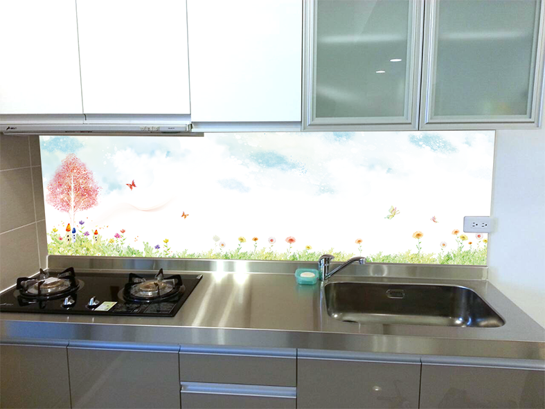 流理台玻璃牆面