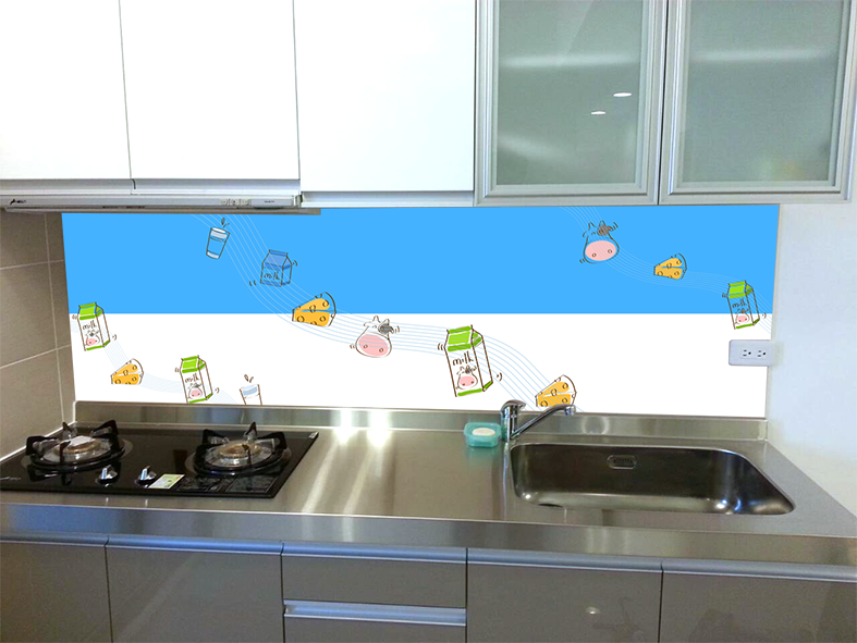 流理台玻璃牆面