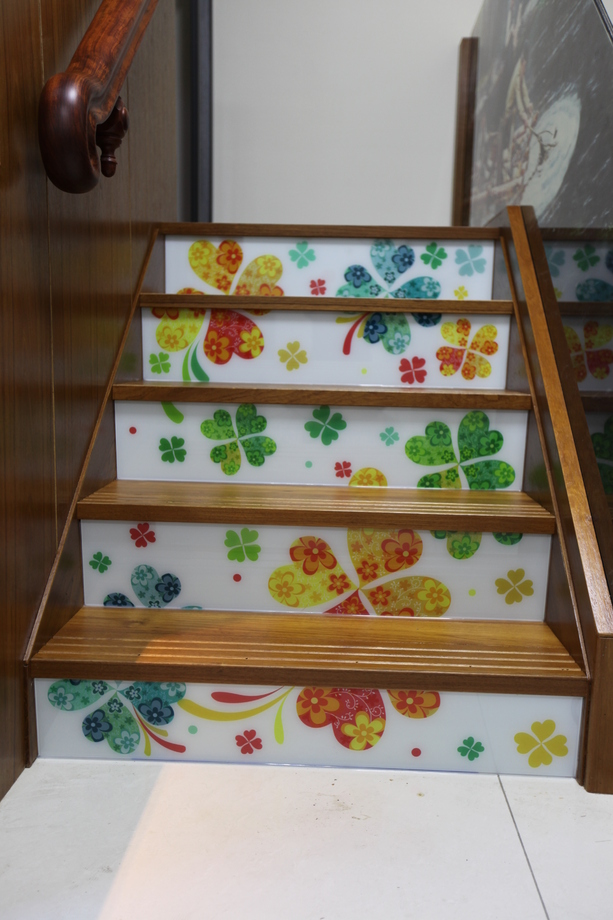 樓梯玻璃數位噴漆