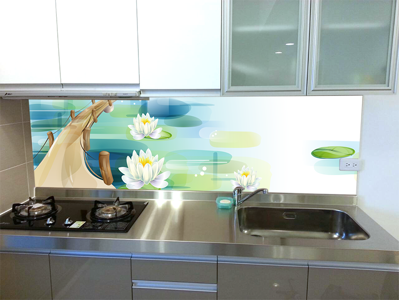 流理台玻璃牆面