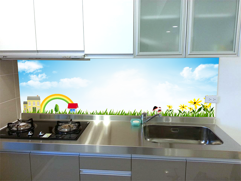 流理台玻璃牆面