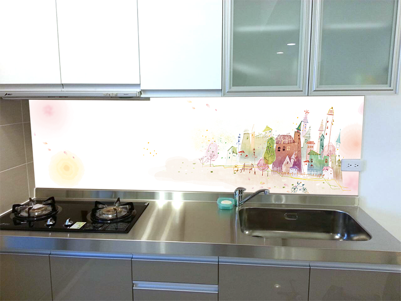 流理台玻璃牆面