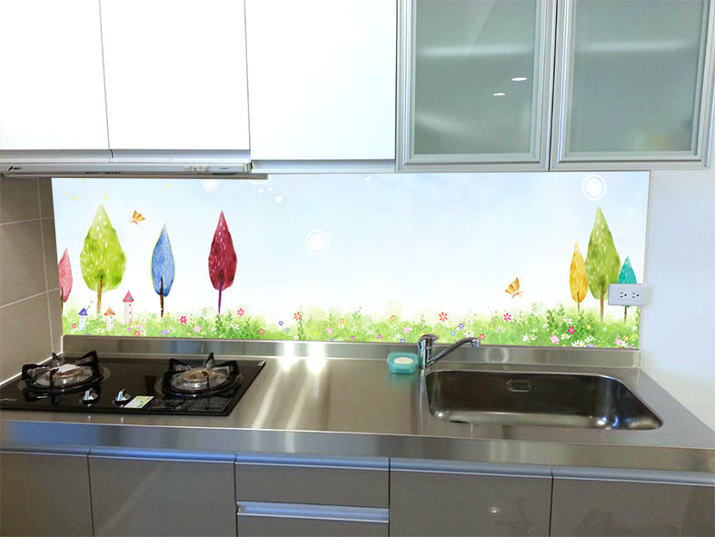 流理台玻璃牆面