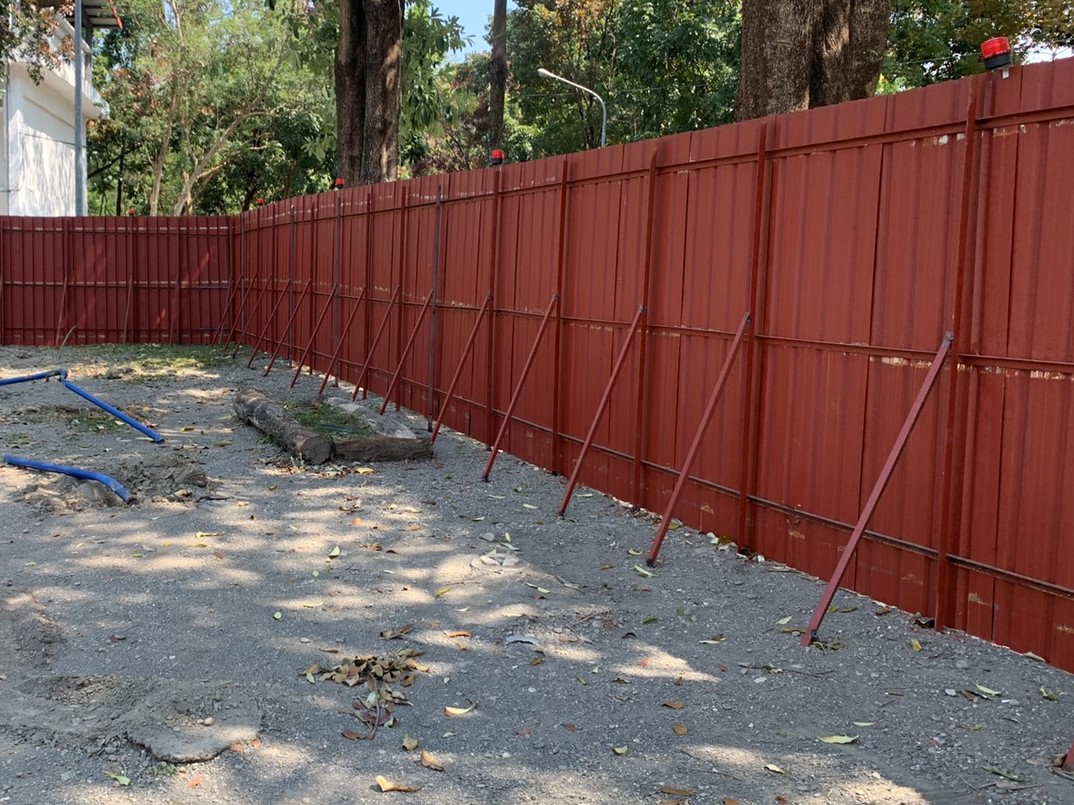 甲種圍籬(一般型)安裝後