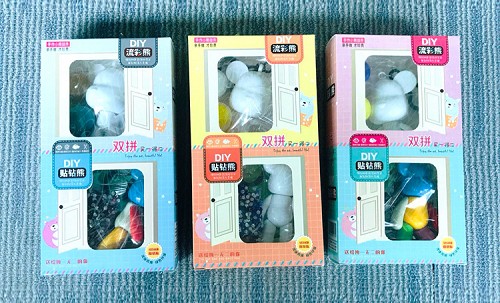 菲凡-DIY雙拼流彩貼鑽熊