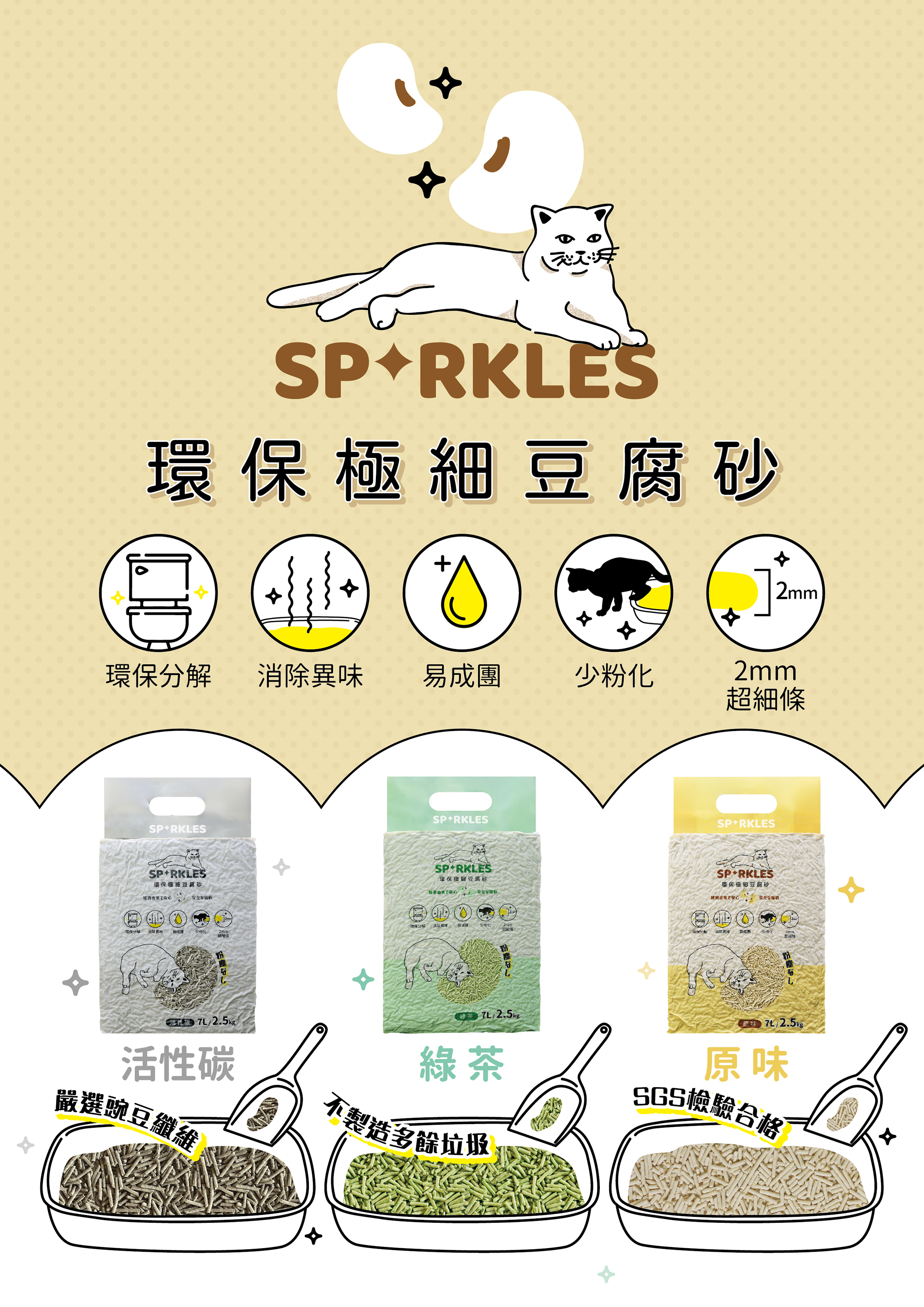 Sparkle豆腐砂