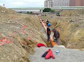 汙水管工程.重劃區汙水管施工