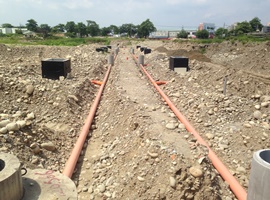 汙水管工程.重劃區汙水管施工