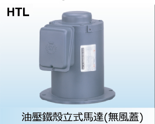 油壓鐵殼立式馬達(無風蓋)
